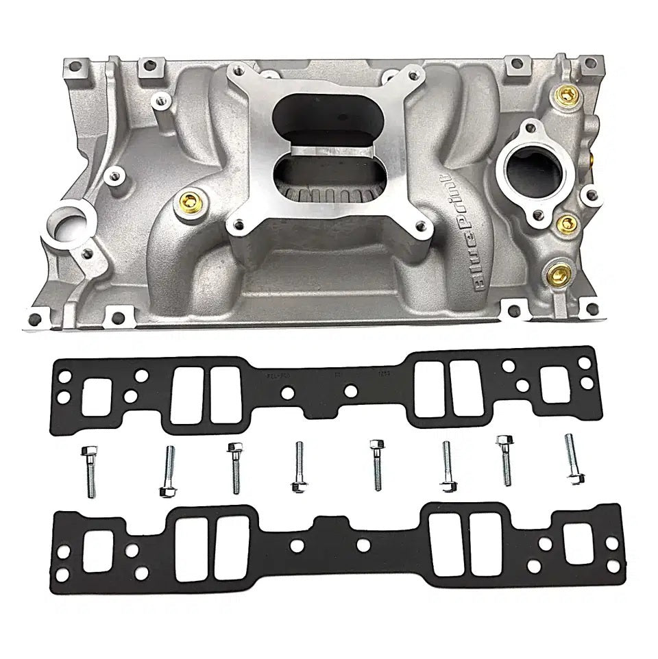 SBC Intake Manifold Dual Plane Square Bore