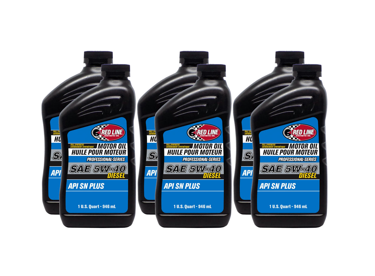 Redline Pro-Series 5w40 Oil Case 6 x 1 Quart Diesel