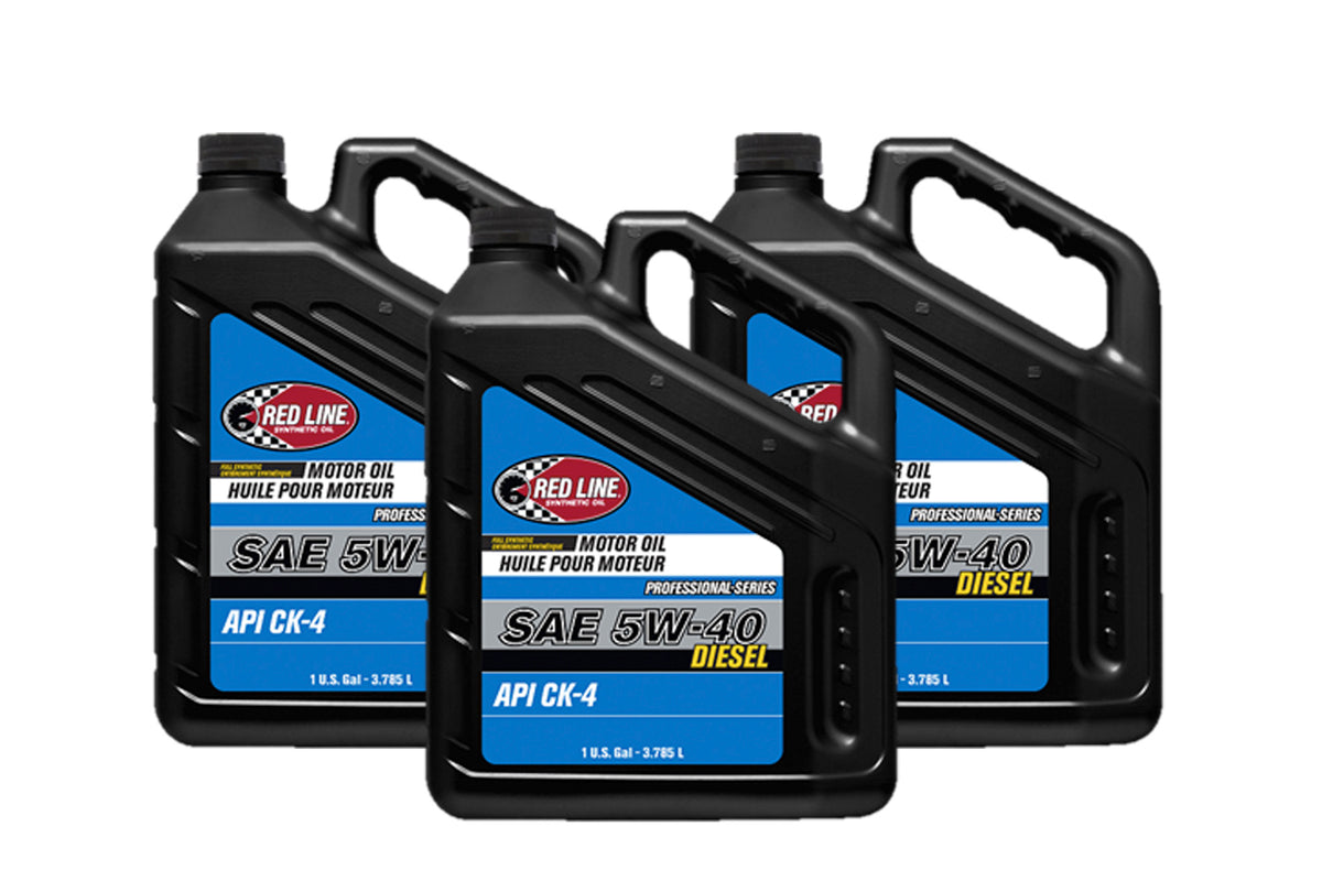 Redline Pro-Series 5w40 Oil Case 3 x 1 Gal. Bottle Diesel