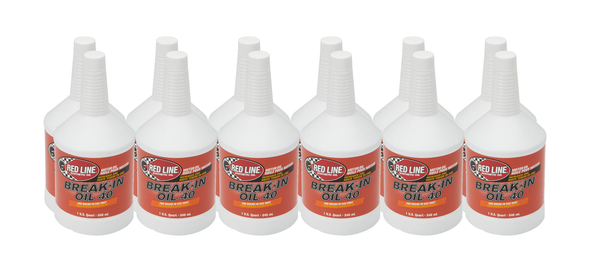 Redline Break In Oil 40W Case 12 x 1 Quart Bottles