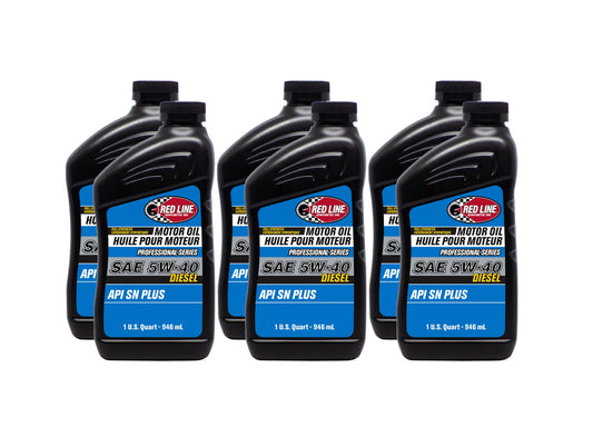 Redline Pro-Series 5w40 Oil Case 6 x 1 Quart Diesel