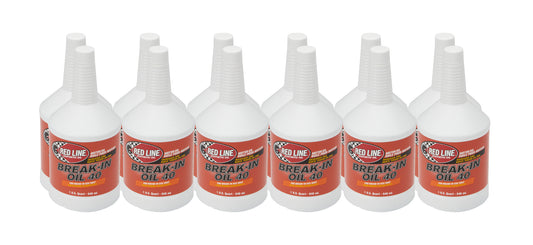 Redline Break In Oil 40W Case 12 x 1 Quart Bottles