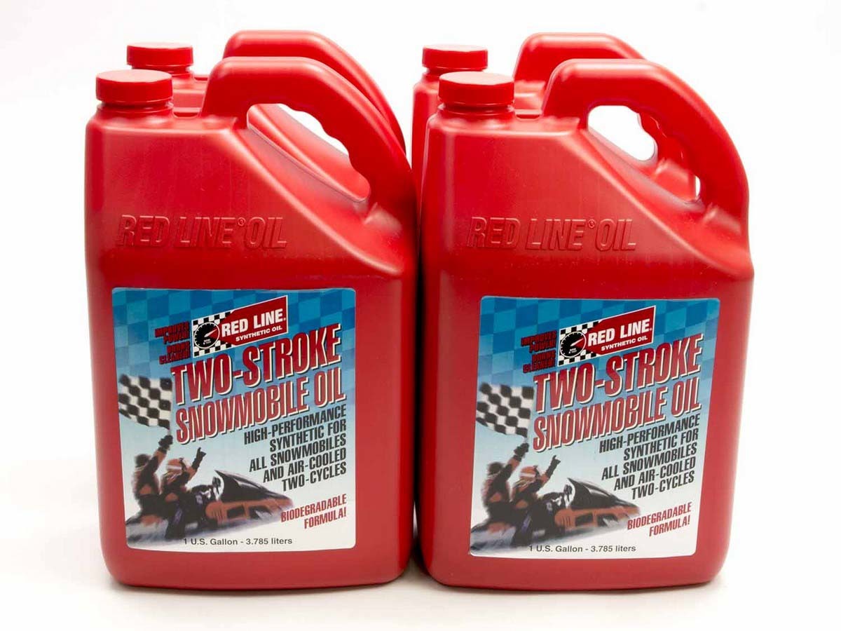 Redline 2-Stroke Snowmobile Oil Case/4-Gal