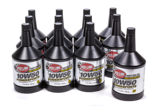 Redline 10w50 Powersports Motor Oil Case 12x1 Qt.