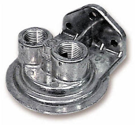 Remote Oil Filter Mount | Earl's | 2477ERL | 13/16 in. 16 Thread | 1/2 in. NPT | Top Ports | Single Filter