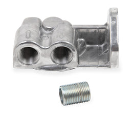 Remote Oil Filter Mount | Earl's | 2577ERL | 3/4 in. 16 Thread | 1/2 in. NPT | Right Ports | Single Filter